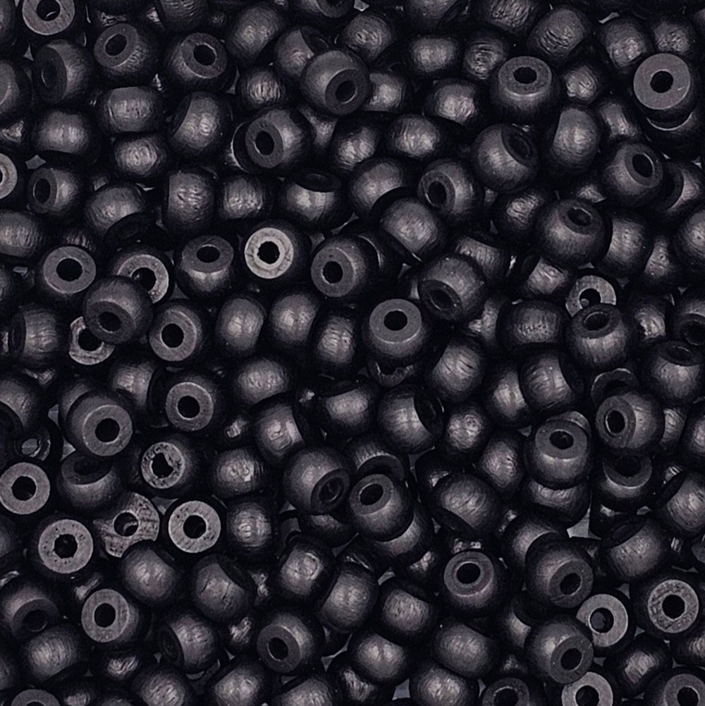 9x6mm - Wooden Crow Beads