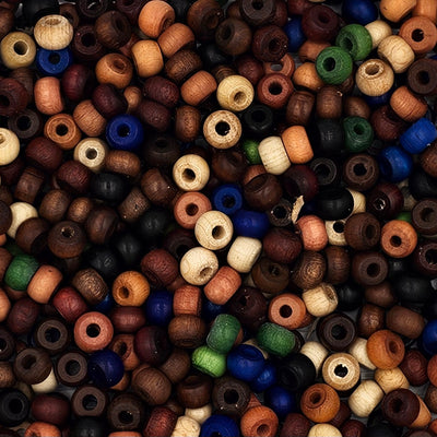 9x6mm - Wooden Crow Beads