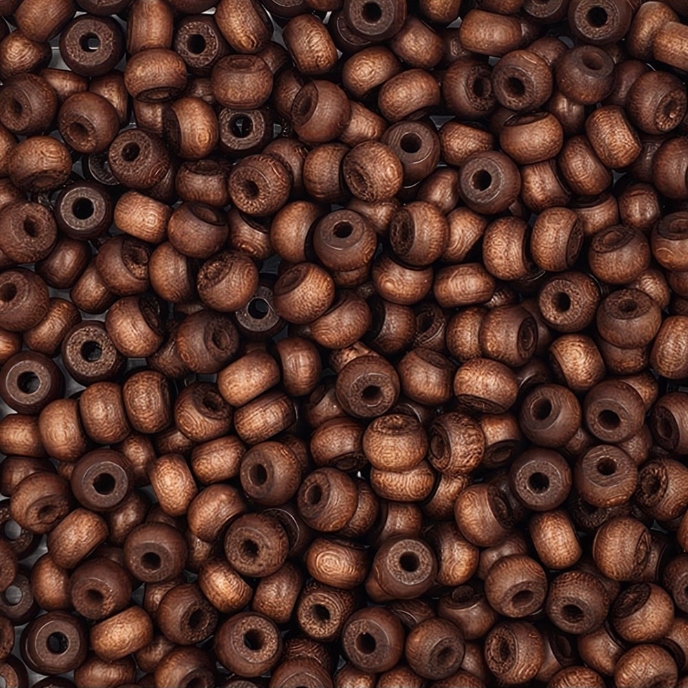 9x6mm - Wooden Crow Beads