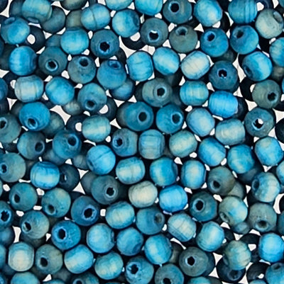 6mm - Round Wooden Beads / Ø=2 mm