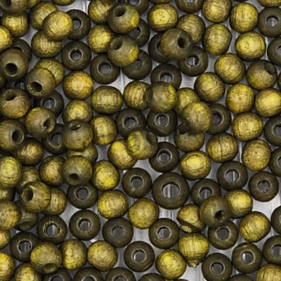 6mm - Round Wooden Beads / Ø=2 mm