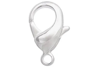 10mm - Lobster Clasp Silver Plated LF/NF (50 un)