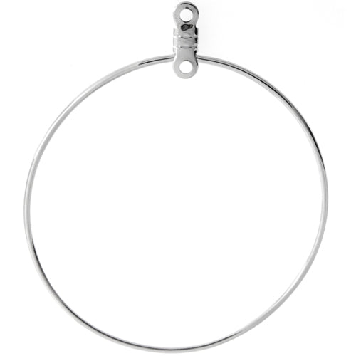 Ear Hoops Round with Loop Nickel Color - LF/NF (100 un)