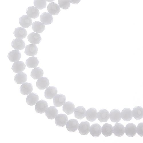 4x3 mm - Crystal Lane - Faceted Bead - 2 strands on cord