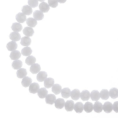 4x3 mm - Crystal Lane - Faceted Bead - 2 strands on cord