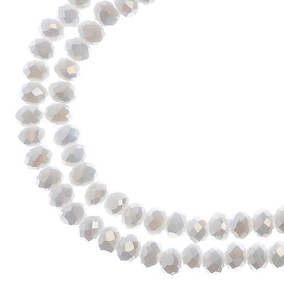 4x3 mm - Crystal Lane - Faceted Bead - 2 strands on cord