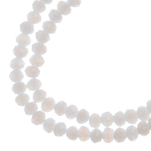 4x3 mm - Crystal Lane - Faceted Bead - 2 strands on cord