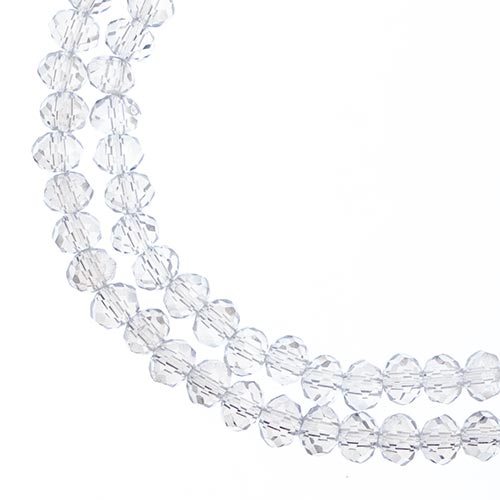 4x3 mm - Crystal Lane - Faceted Bead - 2 strands on cord
