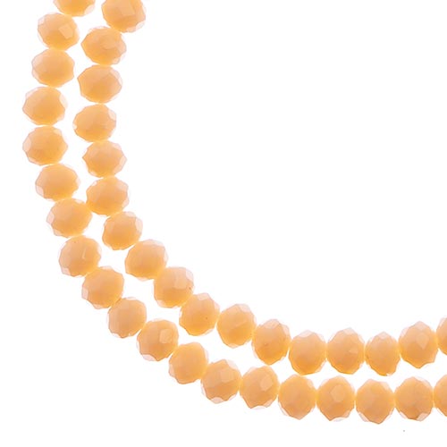 4x3 mm - Crystal Lane - Faceted Bead - 2 strands on cord