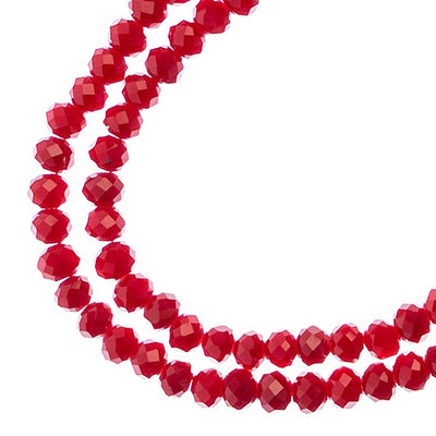 4x3 mm - Crystal Lane - Faceted Bead - 2 strands on cord