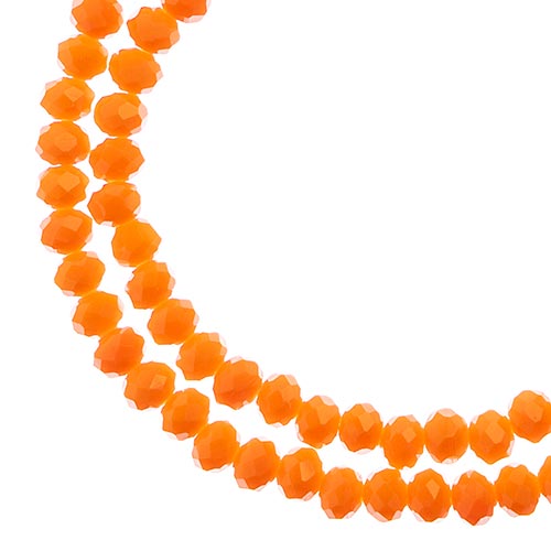 4x3 mm - Crystal Lane - Faceted Bead - 2 strands on cord