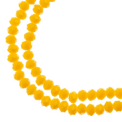 4x3 mm - Crystal Lane - Faceted Bead - 2 strands on cord