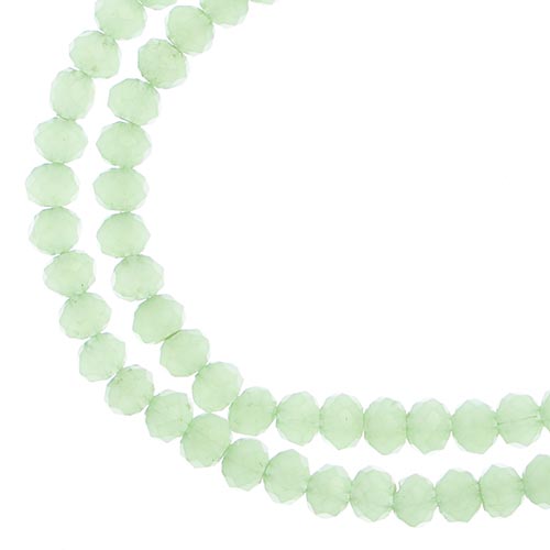 4x3 mm - Crystal Lane - Faceted Bead - 2 strands on cord