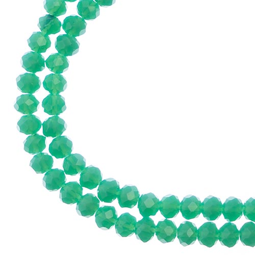 4x3 mm - Crystal Lane - Faceted Bead - 2 strands on cord