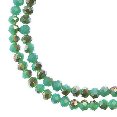 4x3 mm - Crystal Lane - Faceted Bead - 2 strands on cord