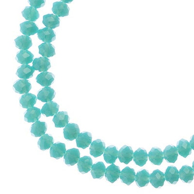 4x3 mm - Crystal Lane - Faceted Bead - 2 strands on cord