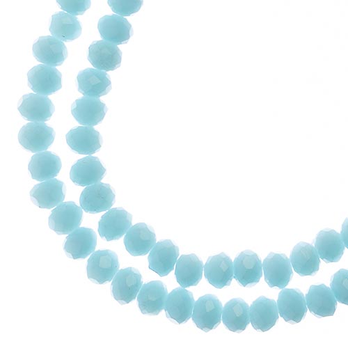4x3 mm - Crystal Lane - Faceted Bead - 2 strands on cord