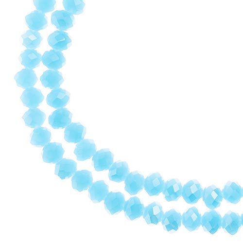 4x3 mm - Crystal Lane - Faceted Bead - 2 strands on cord