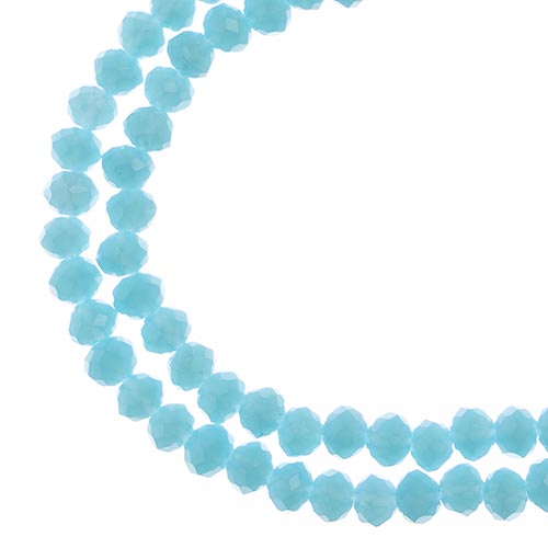 4x3 mm - Crystal Lane - Faceted Bead - 2 strands on cord