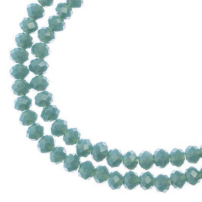 4x3 mm - Crystal Lane - Faceted Bead - 2 strands on cord
