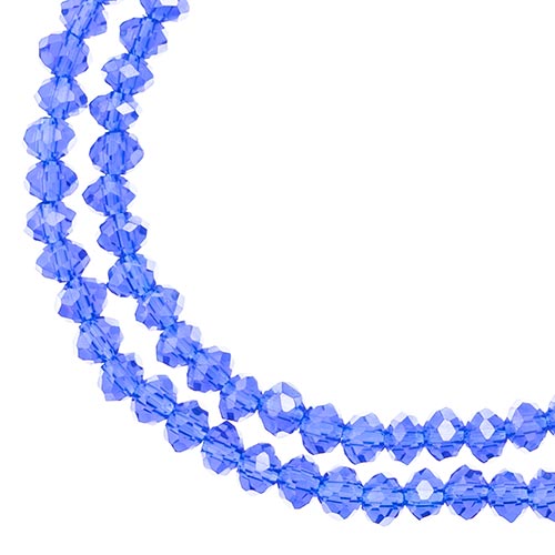 4x3 mm - Crystal Lane - Faceted Bead - 2 strands on cord