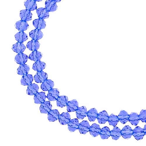 4x3 mm - Crystal Lane - Faceted Bead - 2 strands on cord