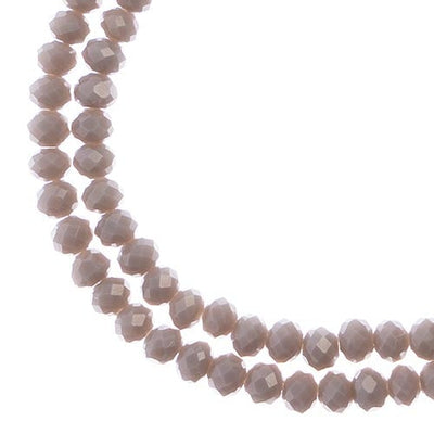 4x3 mm - Crystal Lane - Faceted Bead - 2 strands on cord