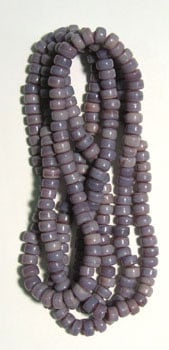 6mm - Glass Crow Beads Opaque Purple - 220pcs