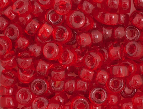6mm - Glass Mini Crow Beads Transparent - 500 un