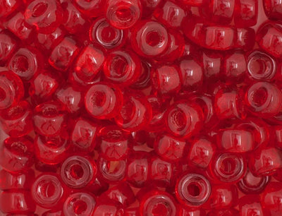 6mm - Glass Mini Crow Beads Transparent - 500 un