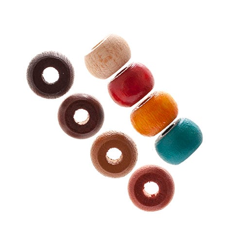 9x6mm - Wooden Crow Beads