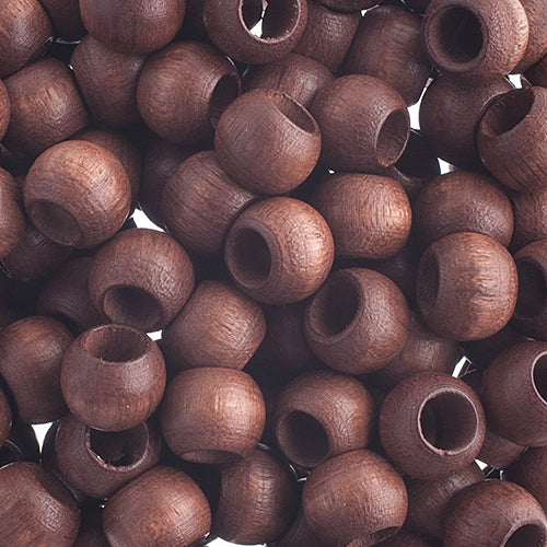 8x6.5mm - Wooden beads with large hole / Ø=4.0mm