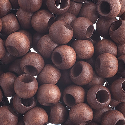8x6.5mm - Wooden beads with large hole / Ø=4.0mm