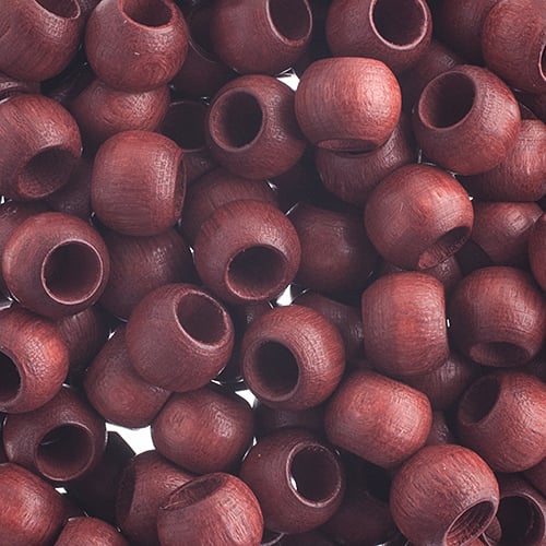 8x6.5mm - Wooden beads with large hole / Ø=4.0mm