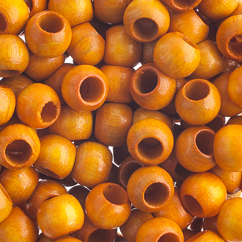 8x6.5mm - Wooden beads with large hole / Ø=4.0mm