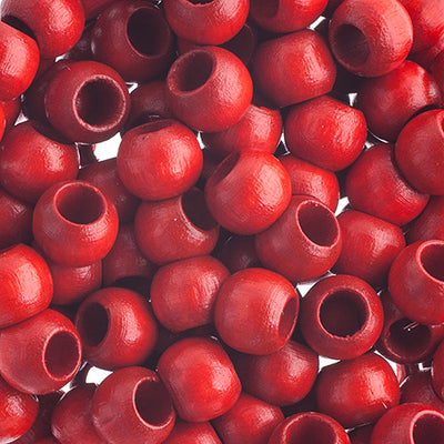 8x6.5mm - Wooden beads with large hole / Ø=4.0mm