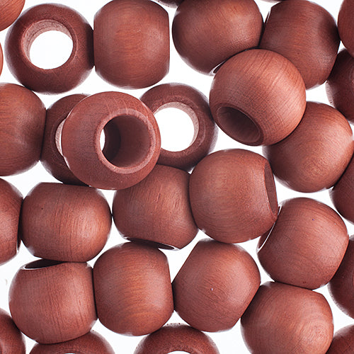 20x16mm - Wooden Beads with Large Hole / Ø=10.0mm