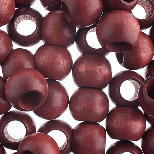 20x16mm - Wooden Beads with Large Hole / Ø=10.0mm