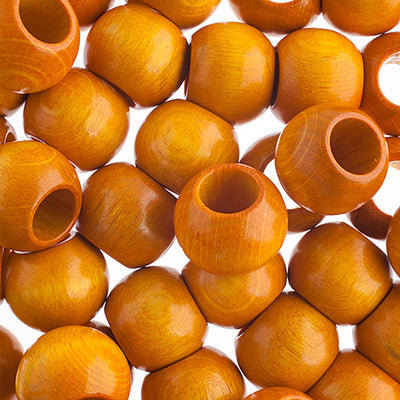 20x16mm - Wooden Beads with Large Hole / Ø=10.0mm