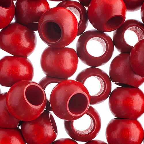 20x16mm - Wooden Beads with Large Hole / Ø=10.0mm