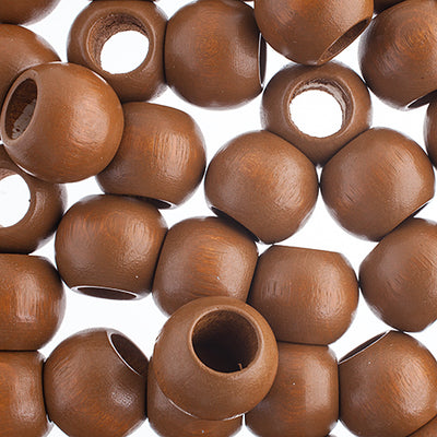 20x16mm - Wooden Beads with Large Hole / Ø=10.0mm