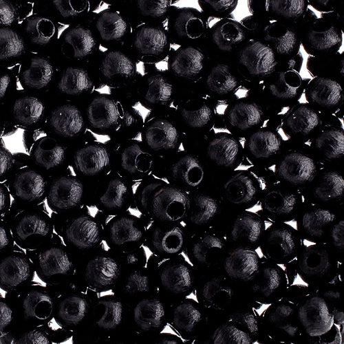 6mm - Round Wooden Beads / Ø=2 mm