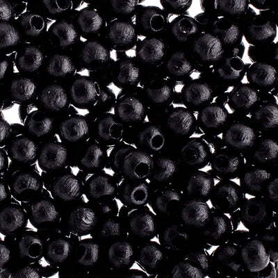 6mm - Round Wooden Beads / Ø=2 mm