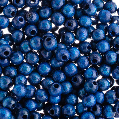 6mm - Round Wooden Beads / Ø=2 mm