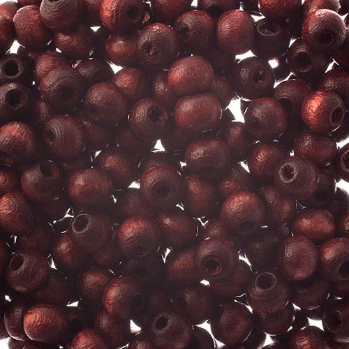 6mm - Round Wooden Beads / Ø=2 mm