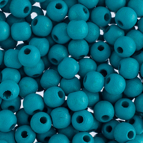 6mm - Round Wooden Beads / Ø=2 mm