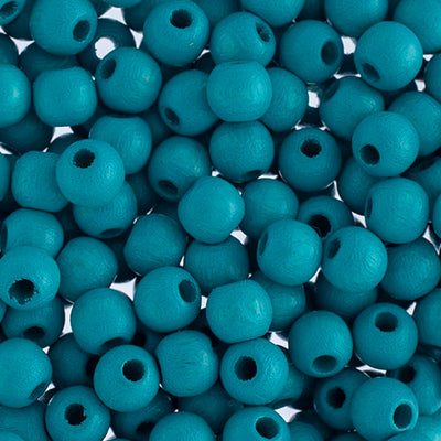 6mm - Round Wooden Beads / Ø=2 mm
