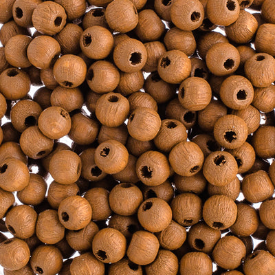 6mm - Round Wooden Beads / Ø=2 mm