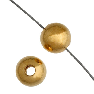 3mm - Metal Beads Gold - LF/NF