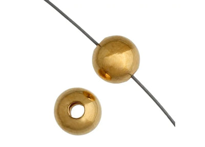 6 mm - Metal Beads Gold - LF/NF · 100 pcs